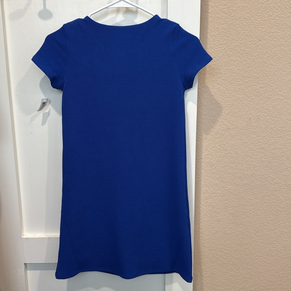 Kidpik Blue Waffle Dress with Zipper Accents size 10 Girls - Picture 3 of 6